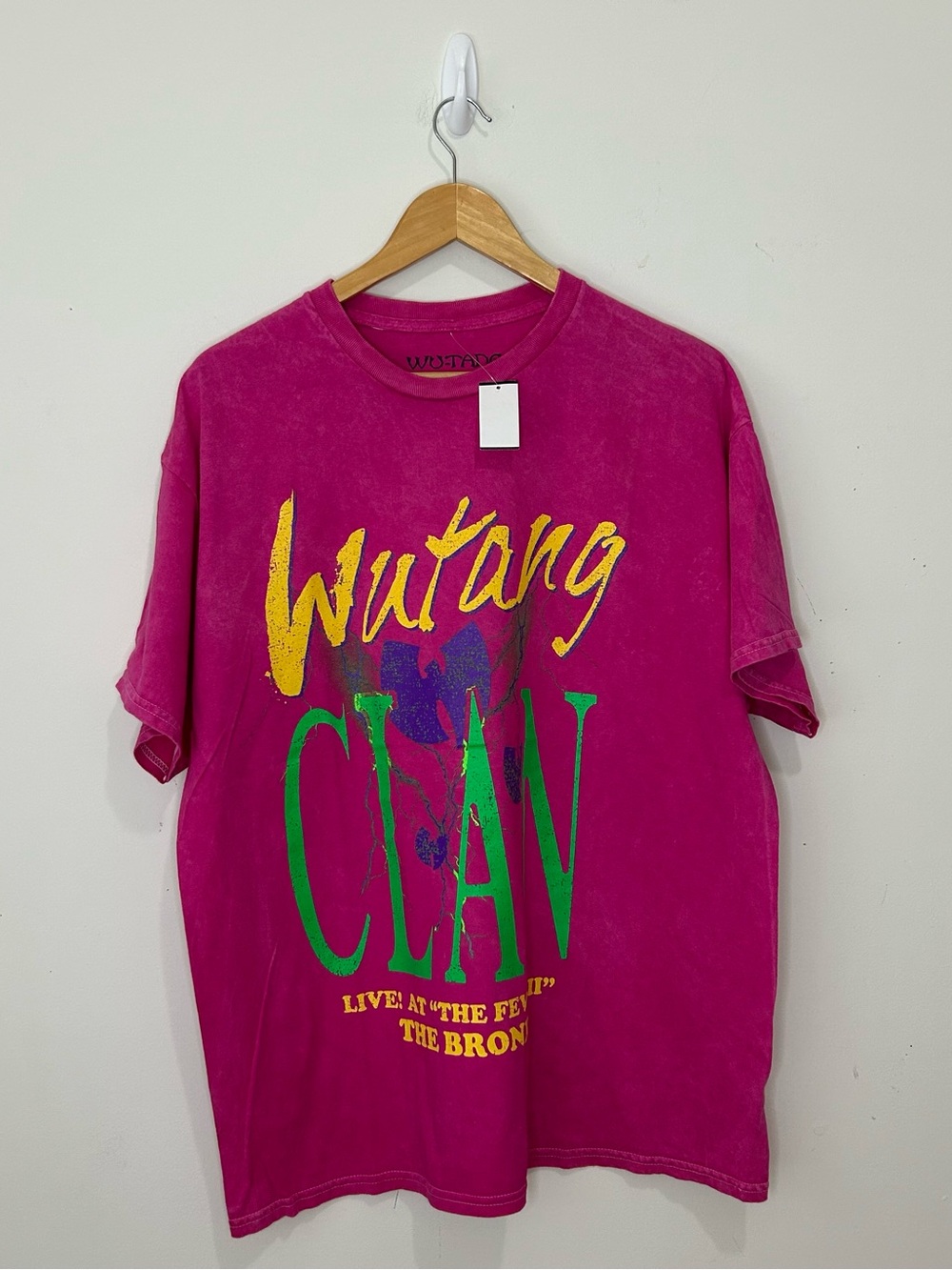 Wu-Tang Clan Graphic Pink T-Shirt Size XL Rap & Hip Hop Music Tee